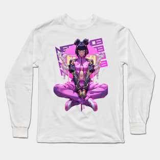 YOGA GIRL - HEART CHAKRA - INNER PEACE - SCORPIO | Anime Clothes Manga Apparel Pop Art Illustration | PROUD OTAKU Long Sleeve T-Shirt